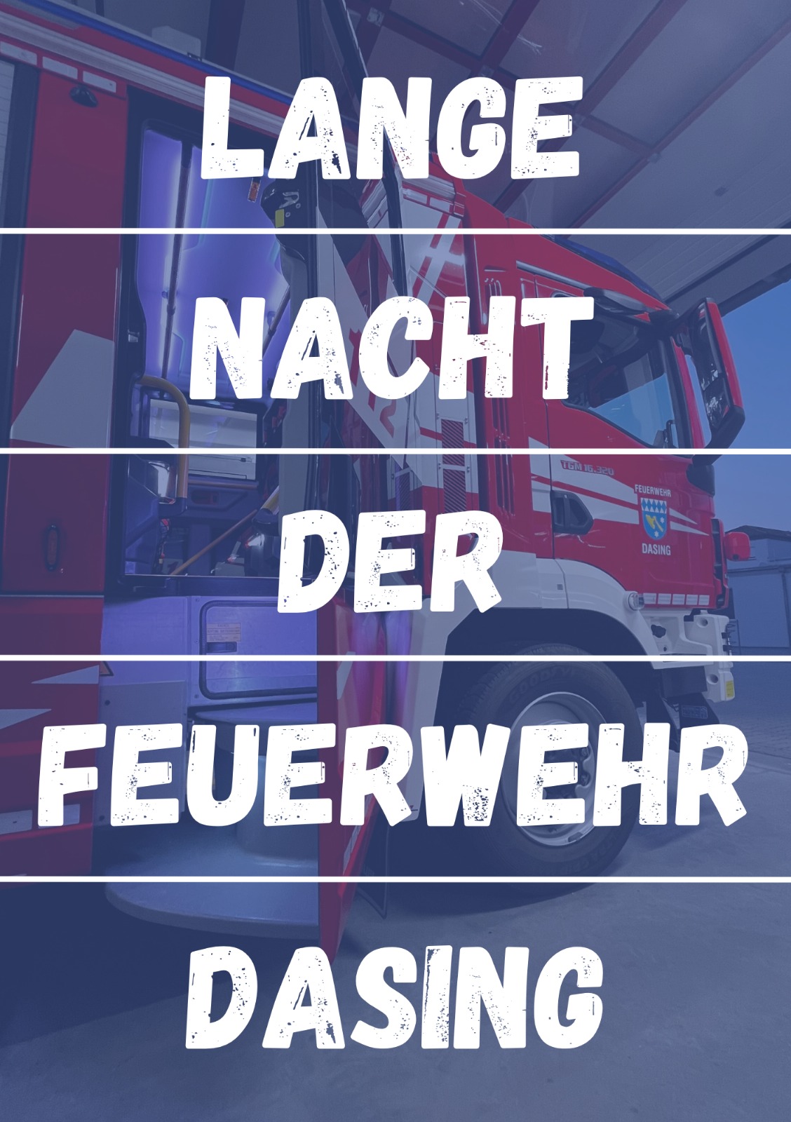 Flyer zur Langen Nacht der Feuerwehr Dasing